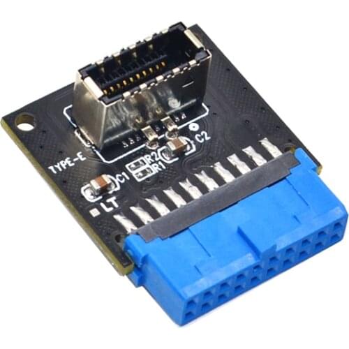 Computer Connectors Riser USB 3.1 Front Panel PC Socket to USB 3.0 20Pin Header Extension Adapter for ASUS Motherboard PW-INC1TR