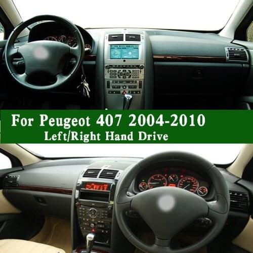 Fits Peugeot 407 for 2004-2010 Coupe 6C 6D SW Box Body Estate 6E Dashboard Cover Pad Dash Mat Carpet Left Right Hand Drive