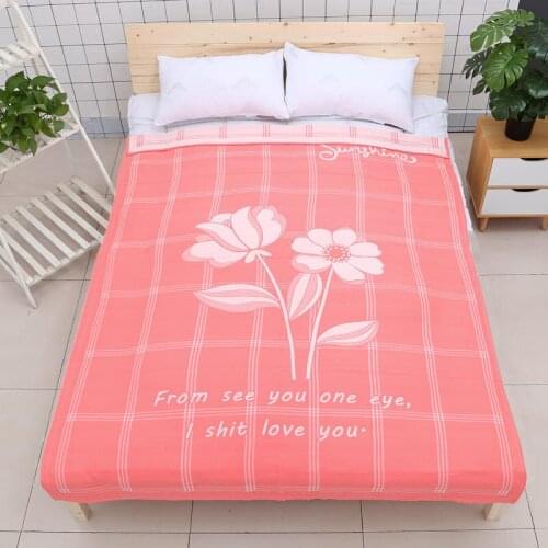 Multifunctional and multi-purpose double-layer cotton knitted bamboo fiber bed quilt or bath towel or sofa towel