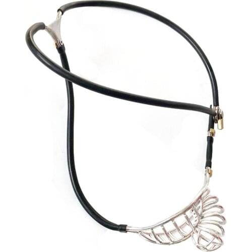 Stainless Steel Male Chastity Belt Devices Pants Metal Penis Ring Cock Cages Slave Sex Toys For men CBT Lock Bondage