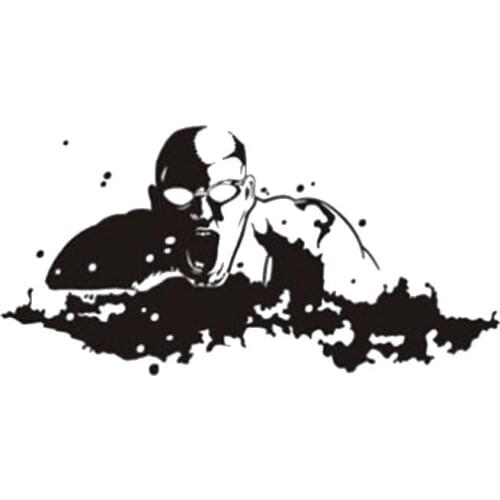 Swimming Wall Sticker Vinyl Swim Wall Decals Pegatina Decor Mural Home Decoration Sticker Swimmer Car Decal