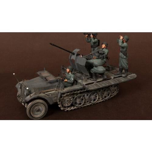 Unpainted Kit 1/ 35 Crew Sd.Kfz.104 fur 2cm FlaK 30 not have tank figure Historical Figure Resin Kit