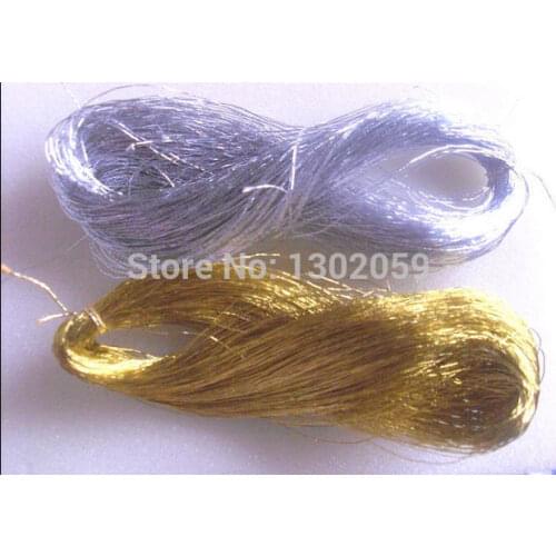 Wholesale Price 50 Pcs/Lot Gold And Silver Thread Floss Embroidery Cross Stitch Thread Computer Embroidery Thread--Fast Shipping