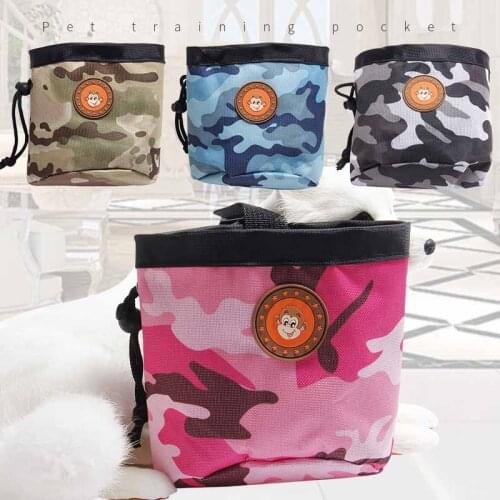 Pet Dog Training Bag Portable Treat Pouch Outdoor Dog Snack Bag Obedience Agility Handbag For Treats Puppy Food Reward Waist Bag