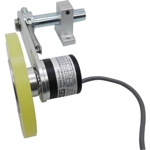 GHW38 Length Measuring Device 5V Line Driver Output Rotary Encoder With 200mm circumference Non-slip Wheel