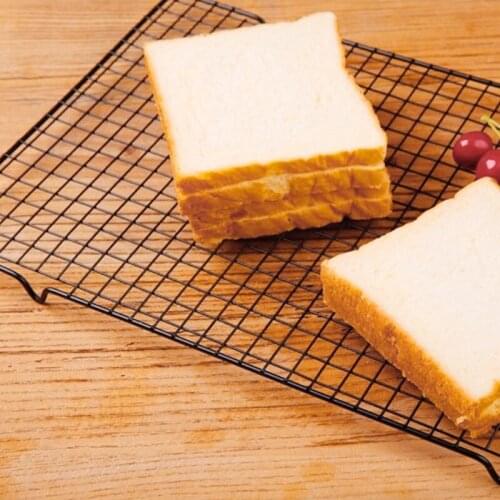 Non stick Coated BBQ Square Grilling Grid Barbecue Black Baking Net Mesh Grate