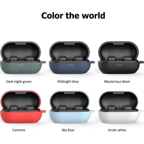Silicone Shockproof Bluetooth Earphone Case For Haylou GT1 Pro Plus Headset Charging Box Cover For Haylou GT1 Pro With Antilost