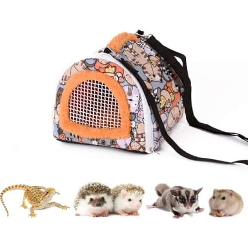 Small Pet Cage Carrier Bag Hamster Portable Nest Bird Messenger Bag Bed Guinea Pig Outdoor Travel Backpack Pet Supplies Parrot