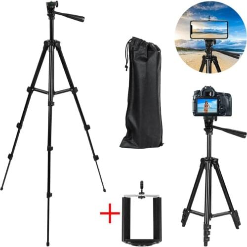 Extendable Tripod Stand Mount Holder 36-100cm Adjustable Clip for Video Vlog Live Stream Youtube Camera Phone Holder Bracket