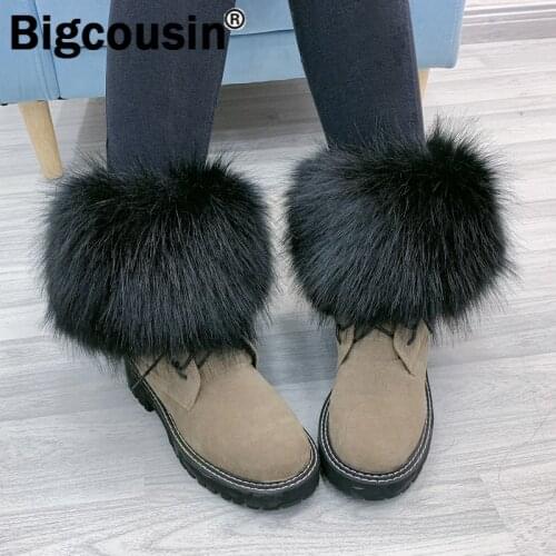 Women Fur Leg Warmers Faux Fox Fur Cuffs Ankle Boots Feet Decor Socks Cover Shoes Cover Foot Ring DIY Elastic Solid Fashion ZKG3