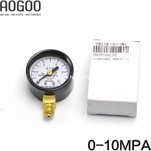 Y-40 0-10Mpa Ordinary Pressure Gauge Dial Diameter:40mm