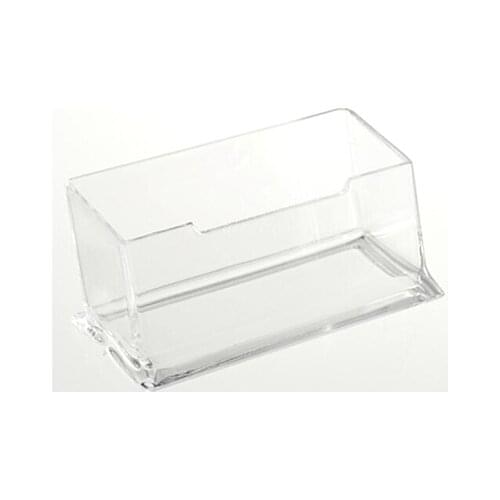 1 PCS Clear acrylic Plastic Desktop Business Card Holders Display Stands
