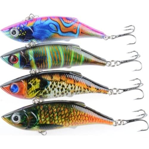 1pcs Coloured drawing VIB Fishing Lures 8cm/11.8g Artificial 3D eyes Hard Crankbait All swimmers Wobblers bait Fishing tackle