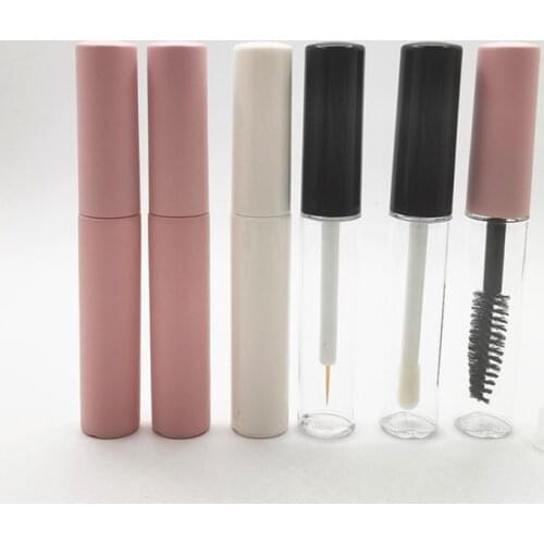20-300pcs 5ml Empty Mascara Tubes Pink/White/Clear Lip Gloss Tube Eyeliner Bottle Cosmetic Packaging Container