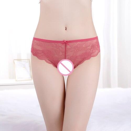 3pcs/Pack! Sexy Ladies Lace Panties For Women Underwear Lace Briefs Transparent Floral Bow Soft Lingerie