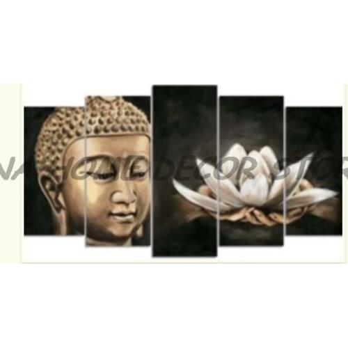 5pcs Buddha religion crystal Drill 5D Diy Diamond Painting Mosaic Resin Embroidery Needleworks 3D Cross Stitch Kits wal stickers