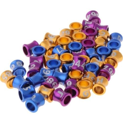 50 Pcs Dove Bands Bird Foot Ring Species Identify Training Rings Pet Bird Label Sign for Pigeon Dove Chicks Small Pet 896B