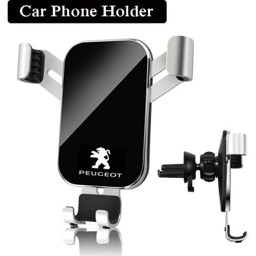 1Pcs Car Air Vent Stand Car Phone Gravity Bracket Accessories For Peugeot 407 206 207 407 2008 208 5008 308 3008 508 307 107 301