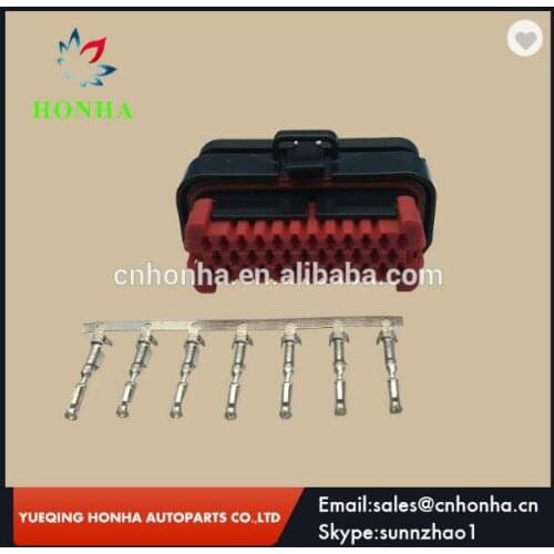 Freeshipping 35 Pin 35 Way TE TYCO AMP Wire Harness Electrical Auto Connector with pins 776164-1