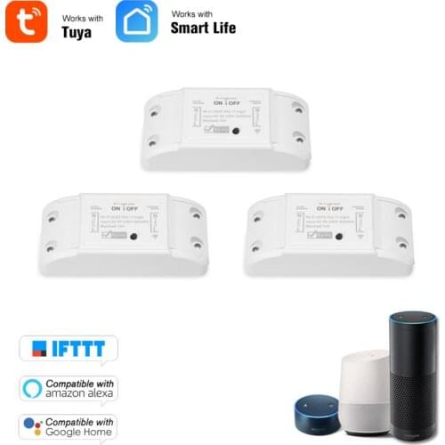 WiFi Smart Switch Wireless Tuya APP VoiceControl Timer Home Automation Module Tuya WiFi Smart Switch Accessories