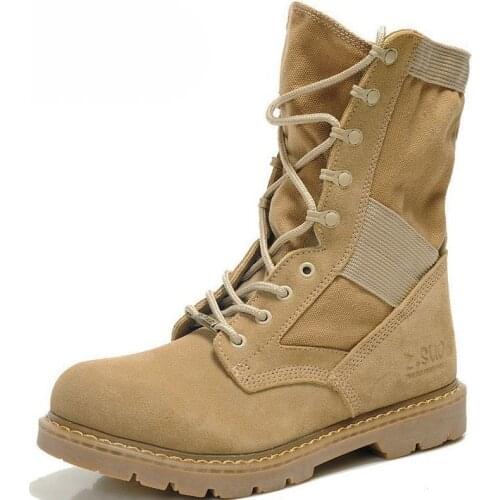 Couples Military Boots Mens Special Forces Hight-Top Wolf Warriors Military Delta Martin Boots Desert Shoes Scrub Hot Selling