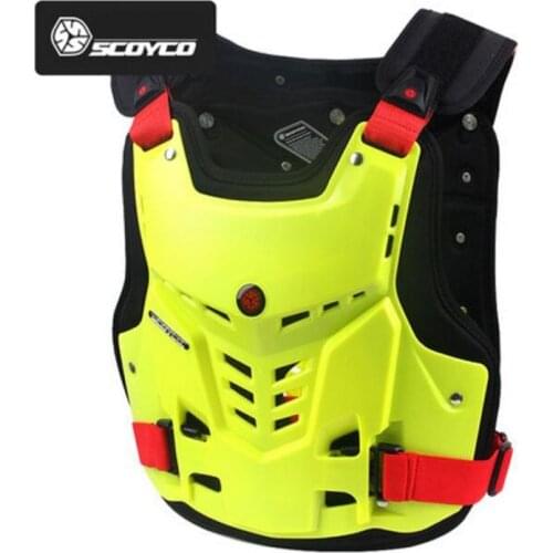 SCOYCO off-road motorcycle rider armor chest protector riding anti-fall Motocross Motorbike protective gear armor vest PP shell