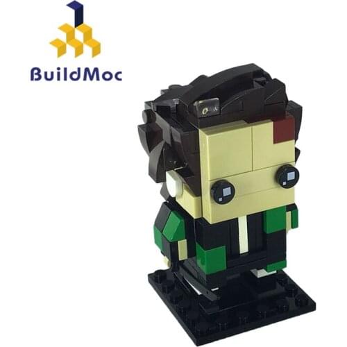BuildMoc Japanese Anime Cartoon Character Figures 157PCS MOC Model Building Blocks Toys for Children DIY Toy Kids Gifts Figure