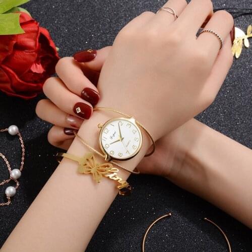 Top Brand Luxury Watches Women Business Quartz Wristwatch Bracelet Rose Gold stainless steel Simple Ladies Dress Gift reloj
