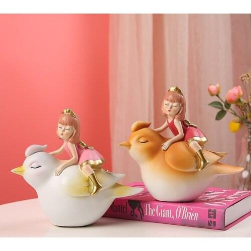 Decoration Light Luxury Flamingo Girl Heart To Send Girlfriend Birthday/Valentines Day Gift Bedroom Desktop Home Crafts