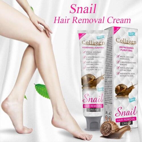 Disaar 100ML Snail Collagen Hari Removal Cream Anti Allergy Bacterial Special Skin Care Ingredients Whitening Smoothing Skin