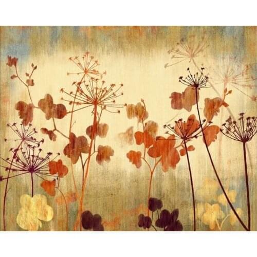 Beibehang Custom Photo Wallpaper Mural Vintage dandelion hand drawn oil painting TV background wall 3d wallpaper papier peint