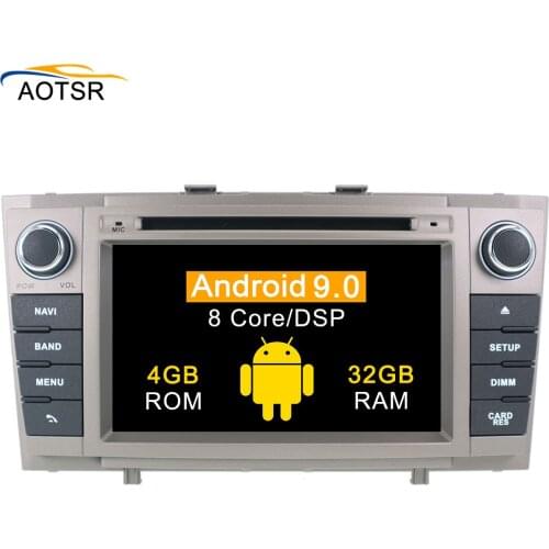 Android 9.0 Car DVD Stereo Multimedia Head unit For Toyota T27 Avensis 2009-2014 Auto PC Radio GPS Navigation Video Audio 4G RAM
