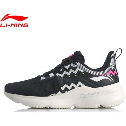 Li-Ning Women SOFT PLUS Cushion Running Shoes Light Weight Stable Support LiNing Sport Shoes Sneakers ARHQ024