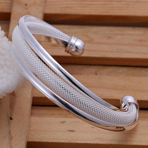 Fashion jewelry, S925 Sterling Silver color Jewelry bracelet, Brand New B47