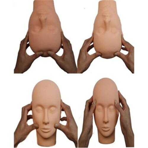Soft Massage Eyelash Training Head Eye Facial Eyelash Extension Makeup Practice Cosmetic Dummy Professional Mannequin Heads Tool
