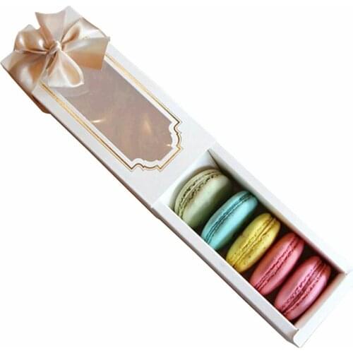 New 2018 hot Window Macaron boxe,cake box,gift box 10PCS/LOT