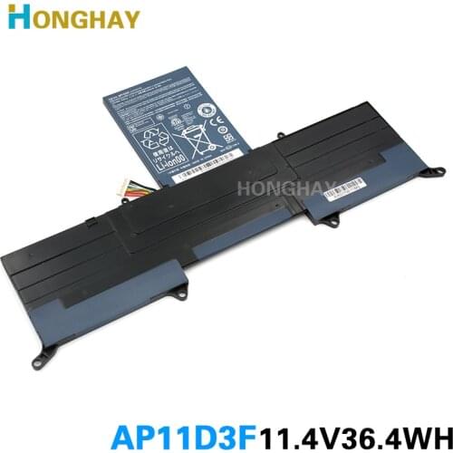 HONGHAY New AP11D3F Battery For Acer Aspire S3 S3-951 S3-391 MS2346 AP11D3F AP11D4F 3ICP5/65/88 3ICP5/67/90 11.1V 3280mAh