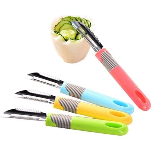 Stainless Steel Peeling Knife Safe Effective Convenient Fruit Slices Peeler Handy Random Color Kitchen Kitchen Accessories
