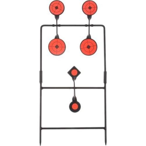 Hunting Shooting 6 Plates Target Metal Spinner Airsoft Rifle Target Self Reset Paintball Accessory for Shooting Training