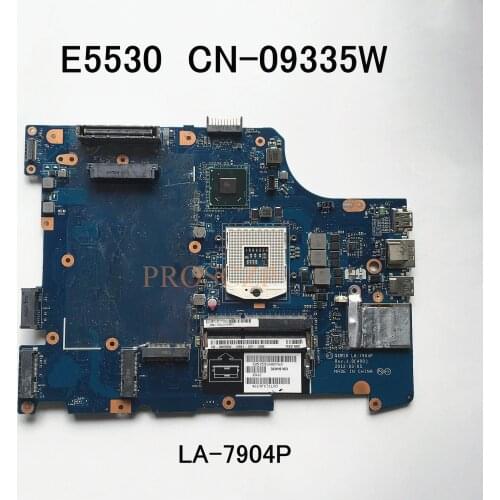 Free shipping For E5530 CN-09335W 09335W 9335W Laptop motherboard QXW10 LA-7904P 100% full Tested