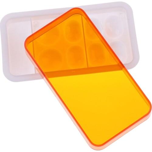 1pcs Mixing Watering Moisturizing Plate Dental Palette With Cover 8 Slot Palette Dental Lab Equipment Resin