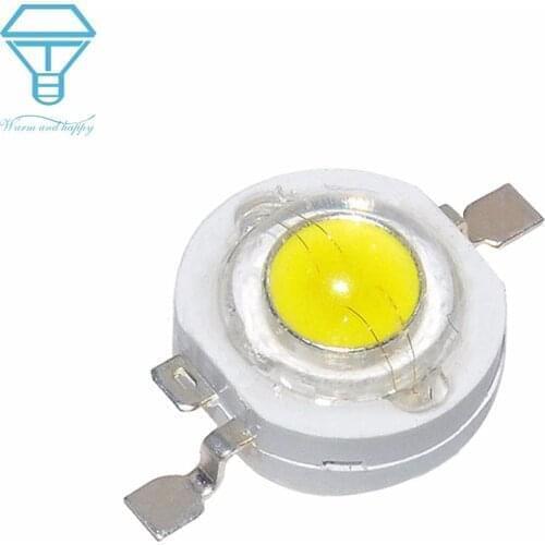 100pcs A LOT 1W 3W Watt 3V LED Light Emitting Diode headlight Power Flashligh LED For SpotLight DownLight Lamp LED Bulb DIY