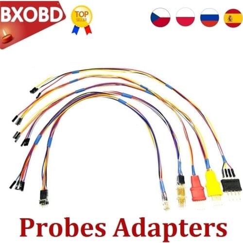 5PCS Probe Adapters for in-circuit ECU Cables Works For Iprog 5PCS Probes Cables Without Soldering For Iprog Pro V85 XPROG