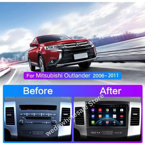 Car Android 9.1 Car Radio Multimedia Player Navigation GPS For Mitsubishi Outlander Peugeot 4007 2006 2007-2010 2012 2Din No DvD