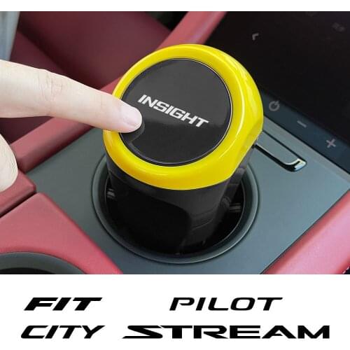 Car Trash Can Organizer Storage Garbage Bin For Honda Fit Insight Pilot City Stream Stepwgn Crosstour BR-V Brio Auto Accessories