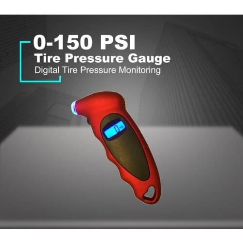 Car Motorcycle Bike High-precision Tire Pressure Gauge 0-150 Backlight Tire Pressure Monitoring Diagnostic LCD Display Digital