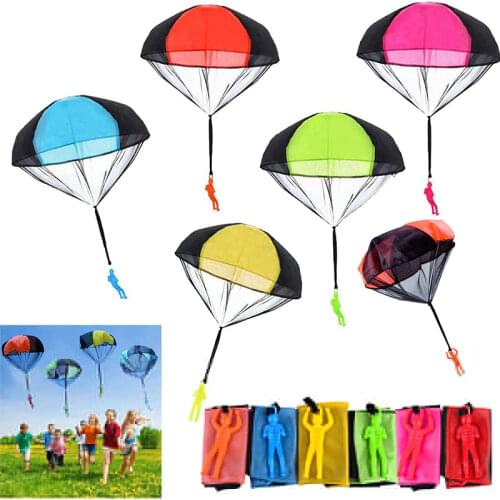 Kid Hand Throwing Parachute Kids Outdoor Funny Toys Game Play Educational Toys for Children Fly Parachute Sport Mini Soldier Toy
