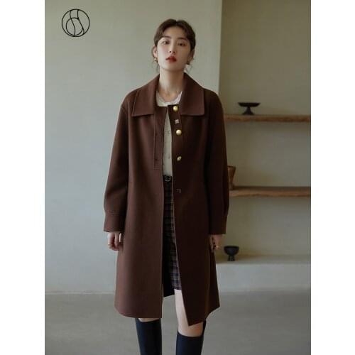 DUSHU Women's Coats With A Belt