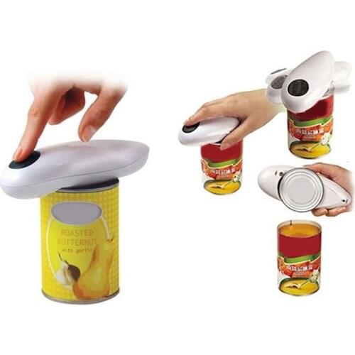 Electric Can Opener Smooth Edges Automatic Electric Can Opener for Home Kitchen Restaurant E7