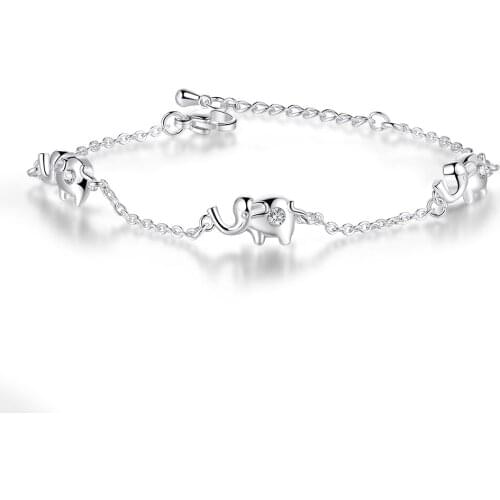 ERLUER Korean Charming Elephant Bracelets For Women Bracelet Wedding Jewelry Gift 2021 Wholsale 17CM Animal Summer Beach Style